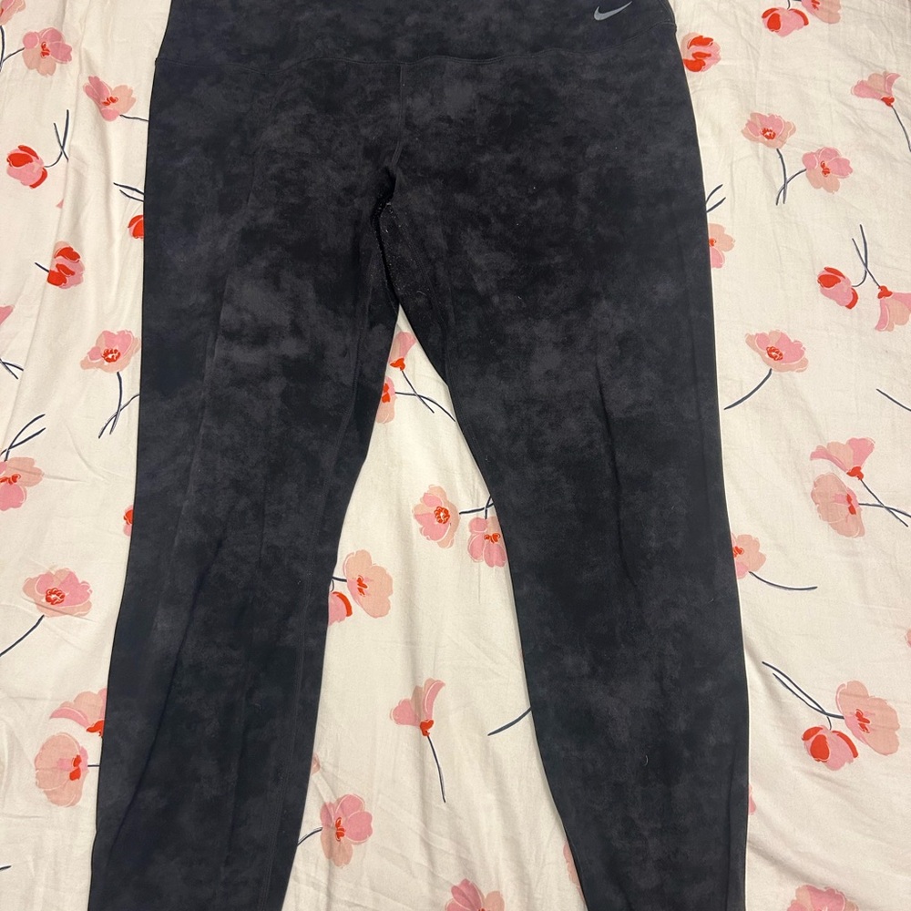 Nike Black Marbled Leggings